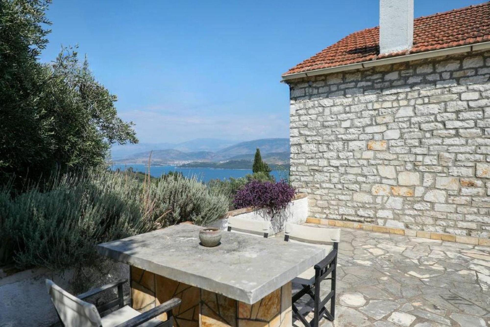 Sinies Stone Cottage - Ne Corfu Agnícini Kültér fotó